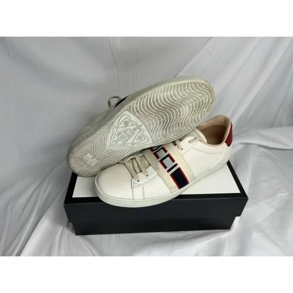 Gucci Elastic Aces Size 9.5 With Box and Dustbag SPB-JB 326653
